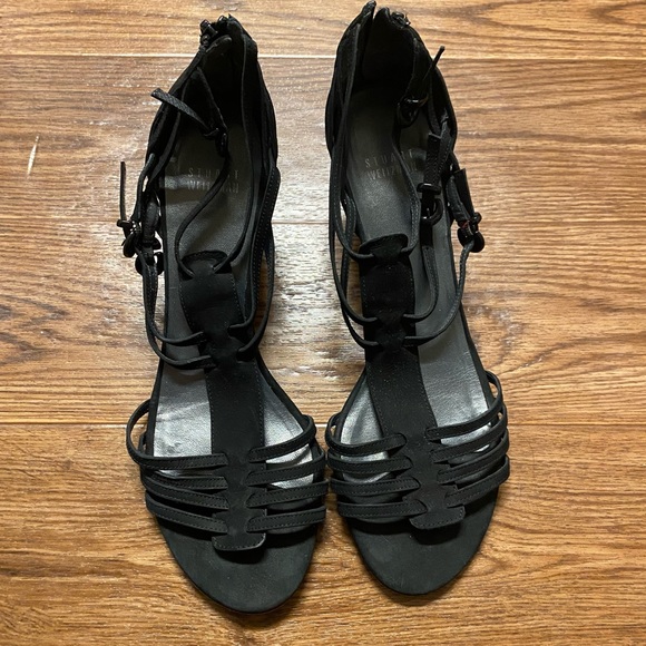Stuart Weitzman Shoes - ⚽️ 4/$20 Stuart Weitzman black strappy kitten heels